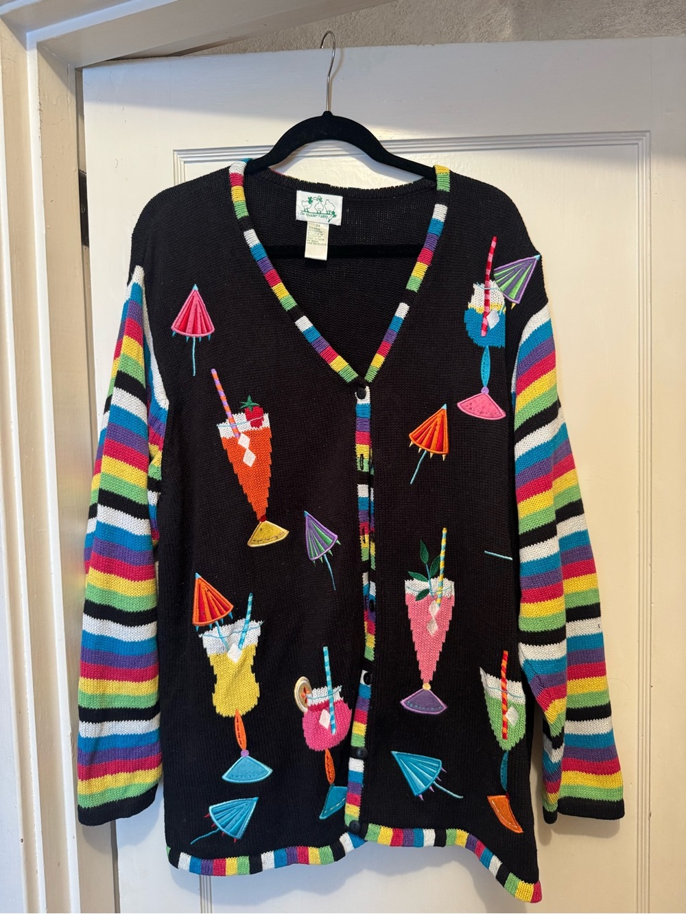 Quacker Factory Martini Time Cardigan